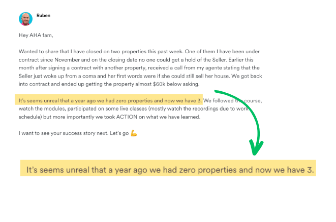 Member testimonial