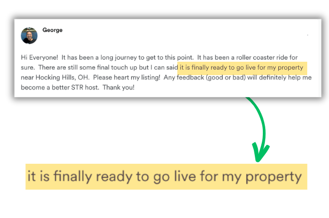 Member testimonial