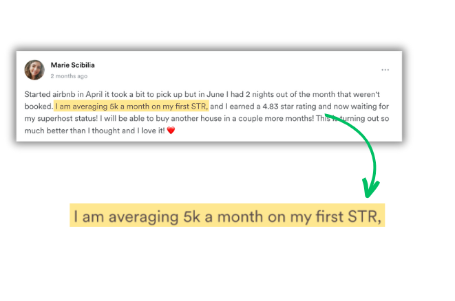 Member testimonial